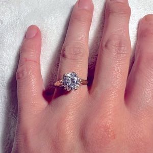 14K CZ ring